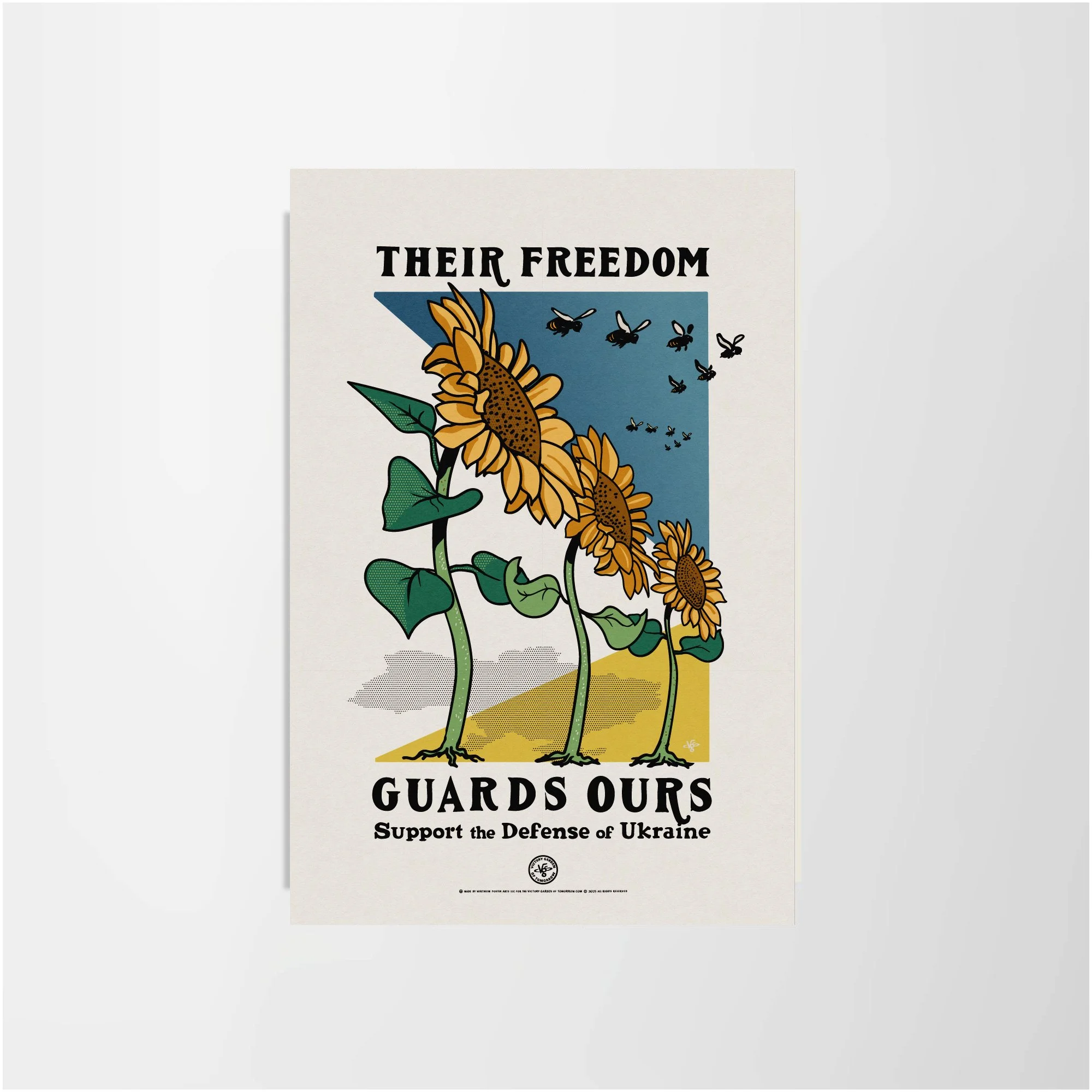 Their Freedom Guards Ours Poster — Victory Garden of Tomorrow